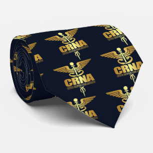 Gravata Caduceus Dourado (CRNA)