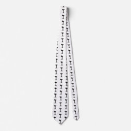 Gravata Caduco Branco da Hygieia Cobra Médica Preta