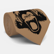 Café Brown Ape Saindo Com Fones de ouvido