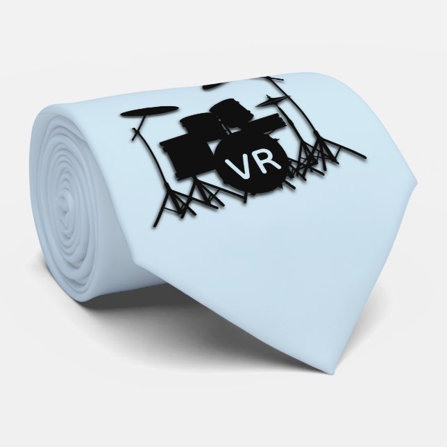 Gravata Caixa de Conjunto do Tambor Monograma (Rolled)