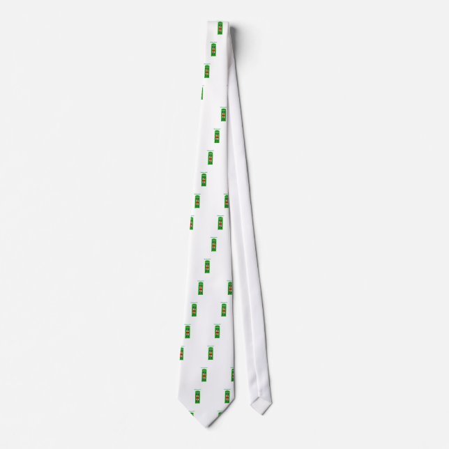 Gravata Caixa telefônica de Londres "Ficando verde" (Frente)