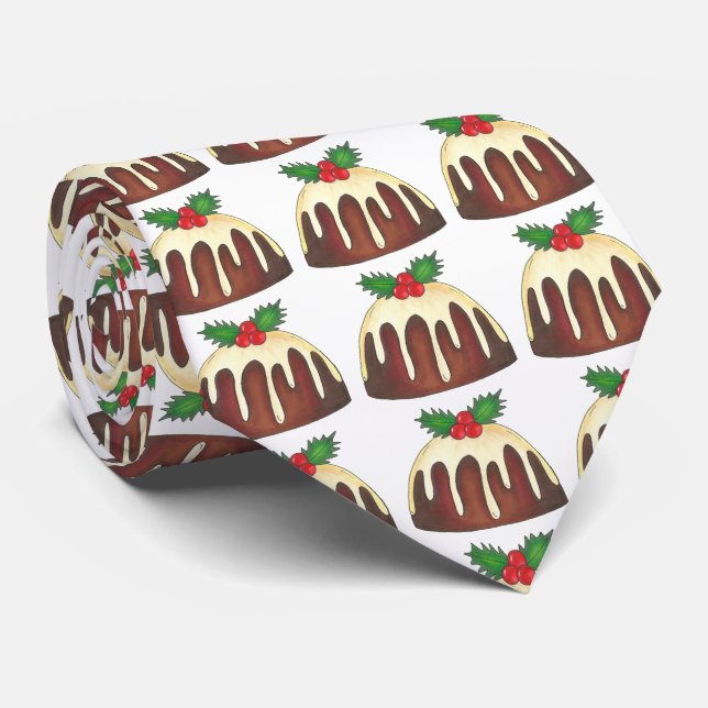 Gravata Calcinha de Natal, Pudim, Natal (Rolled)