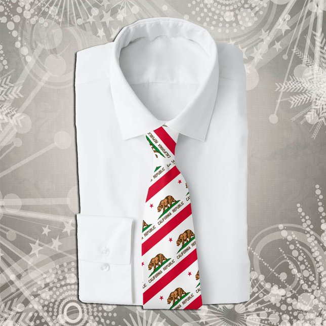 Gravata California Gravatas, fashion USA, Flag business (Criador carregado)