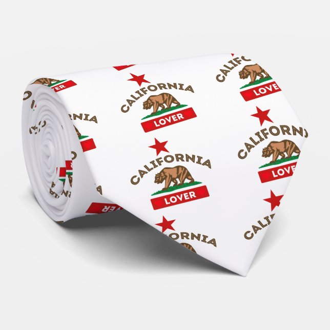 Gravata California Republic Lover (Rolled)