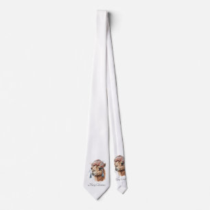Gravata Camelo de Natal, personalizável