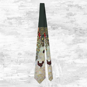 Gravata Caminho do Jardim com Galinhas, Gustav Klimt, Art