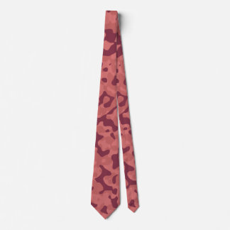 Gravata Camo Maroon Profundo em Rosa vermelho suave e poei