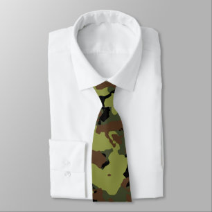 Gravata Camo militar verde