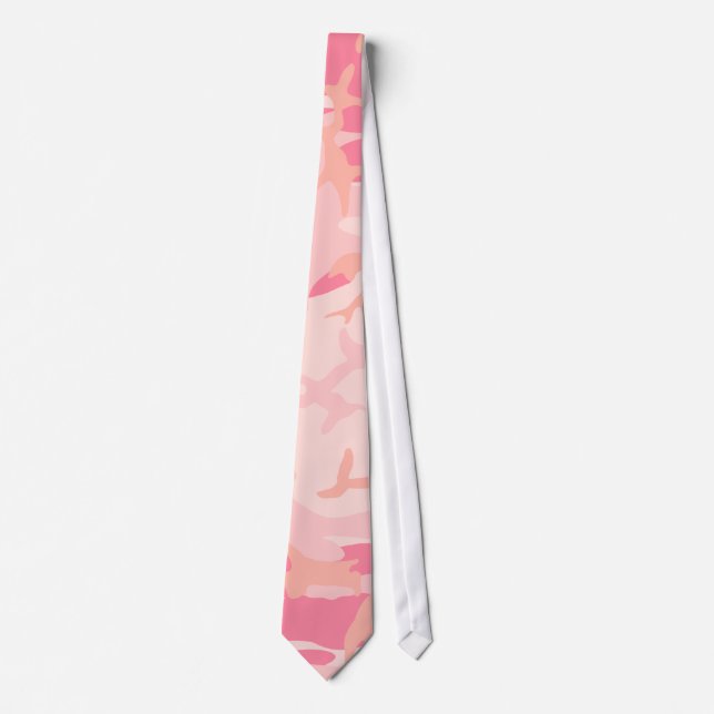 Gravata Camo rosa - Girly Camo (Frente)