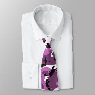 Gravata Camo violeta
