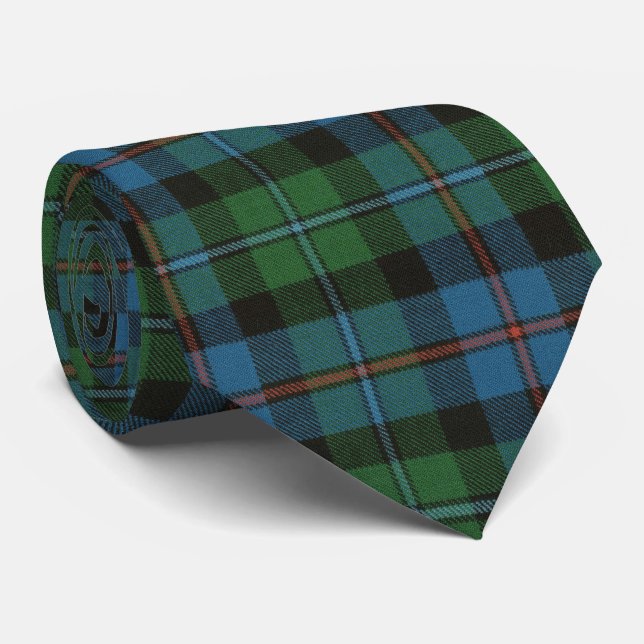 Gravata Campbell Cawdor Antigo Escocês Clan Tartan (Rolled)