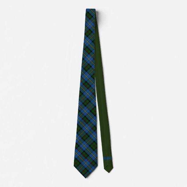 Gravata Campbell Scottish Tartan & Green Monographic Neck  (Frente)