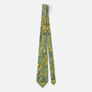 Gravata Campo Amarelo de Van Gogh - Arte Floral Clássica