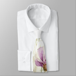 Gravata Campo de aquarelas das flores silvestres