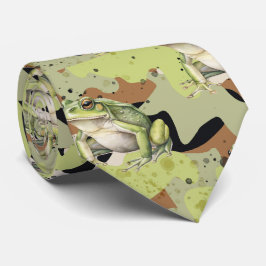 Gravata Camuflagem de sapo camuflado militar príncipe para