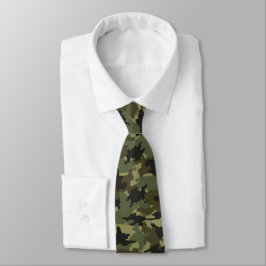 Gravata Camuflagem Militar Khaki Green Camo Mens Neck Tie