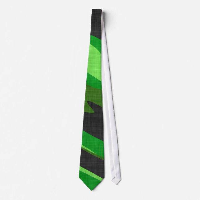 Gravata camuflagem verde do exército da selva textured (Frente)