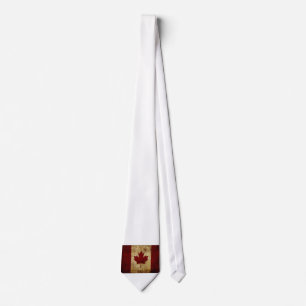 Gravata Canadá / Bandeira desgastada