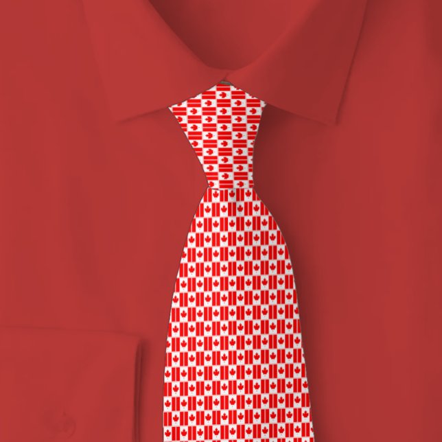 Gravata Canada Flag Brick Pattern (Criador carregado)