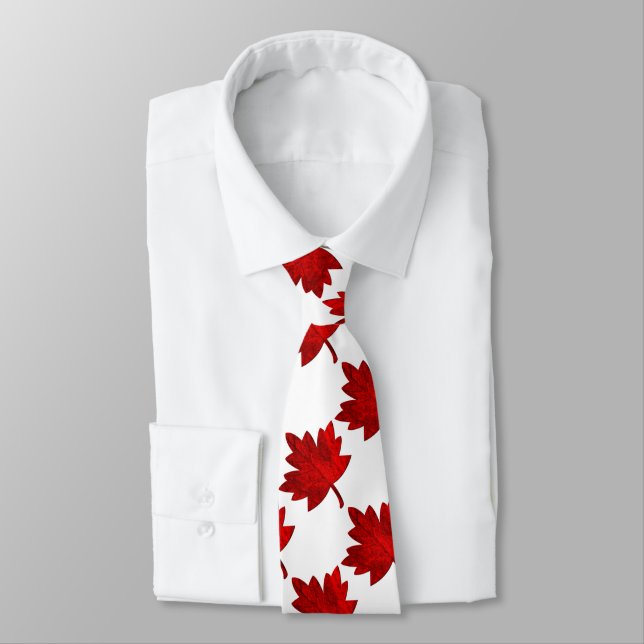 Gravata Canada-Maple Leaf por Shirley Taylor (Amarrado)