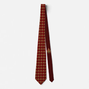 Gravata Canadá Souvenir Tie Autumn Maple Leaf Canada Tie
