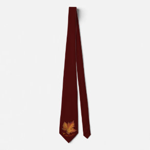 Gravata Canadá Souvenir Tie Fun Dourado Canadá Mapear Fo