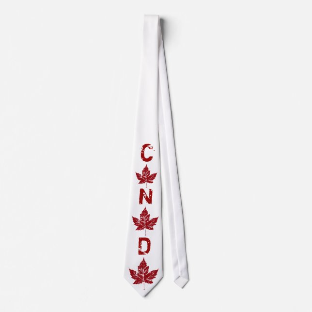 Gravata Canadá Souvenir Tie Legal do Canadá Presentes de P (Frente)