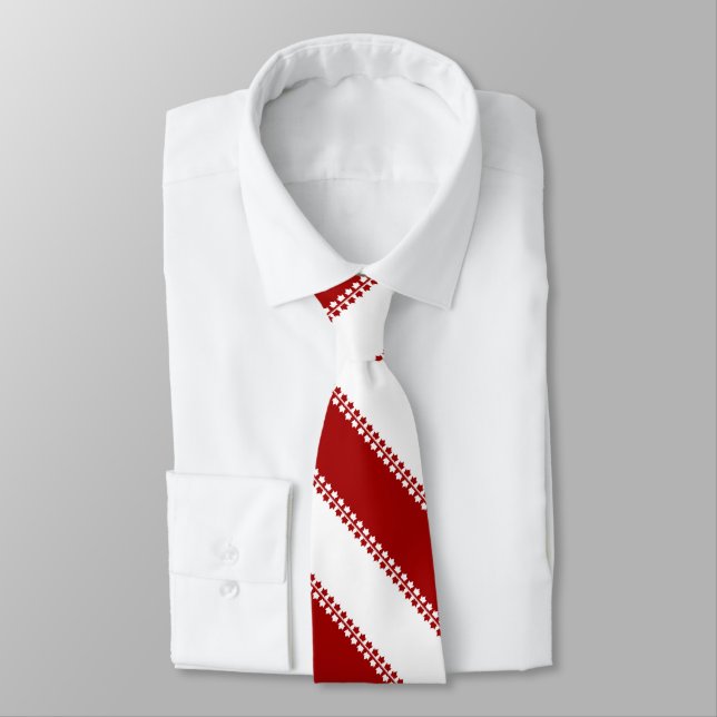Gravata Canadá Souvenir Tie Red Maple Leaf Canada Necties (Amarrado)