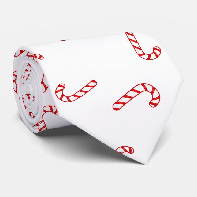 Gravata Candy Cane Christmas (Rolled)