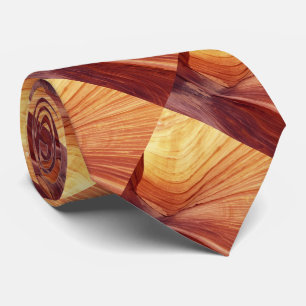 Gravata Canyon Abstrato, Sudoeste, Brown e Tan