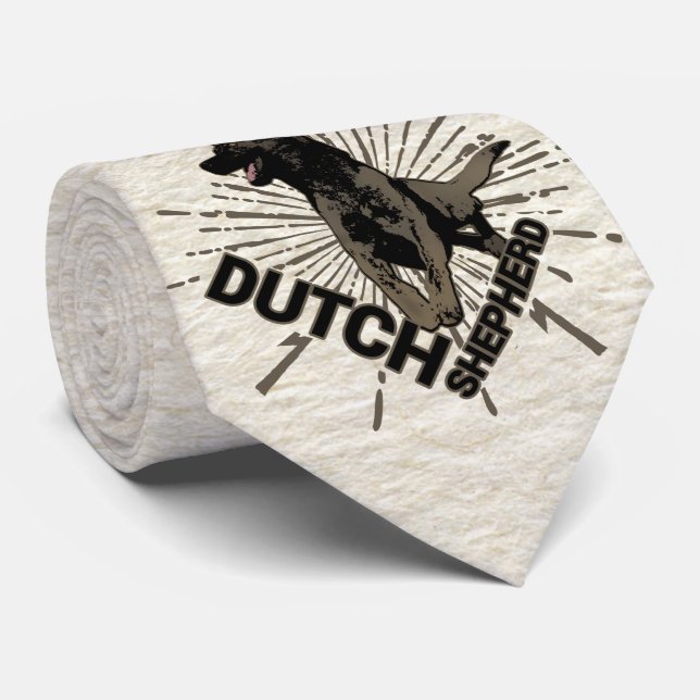 Gravata Cão de pastor holandês (Rolled)