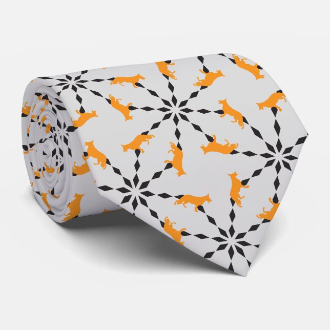 Gravata Cão german shepherd (Rolled)