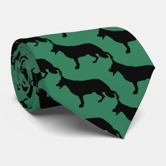 Gravata Cão Pastor Alemão preto