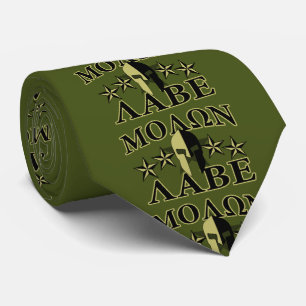 Gravata Capacete Spartan Molon Labe 5 estrelas