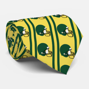 Gravata Capacete Verde de Futebol em Colheita Amarela/Dour