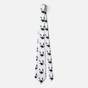 Gravata Capercaillie bird Art Tie