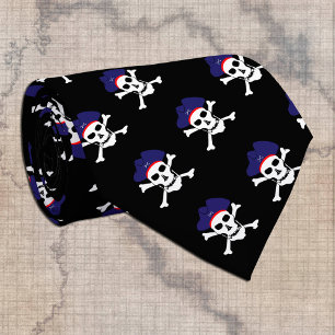 Gravata Capitão Jack, moda pirata, bandeira pirata negra