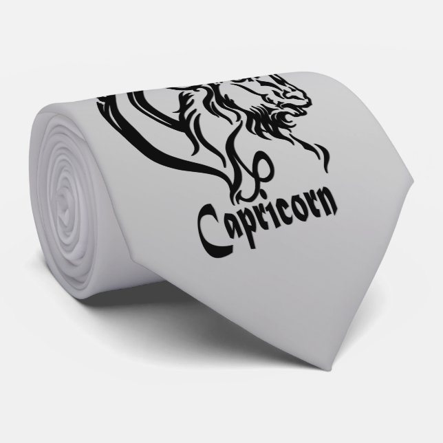 Gravata Capricórnio o Bode Marinho Zodíaco S (Rolled)