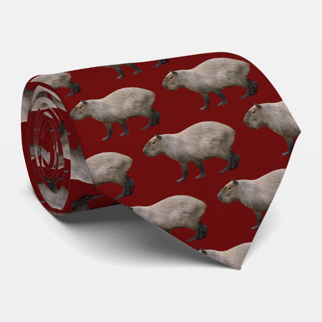 Gravata Capybara Neck Tie (Rolled)