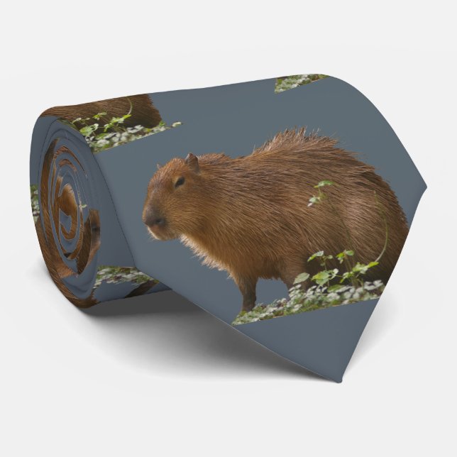 Gravata Capybara Neck Tie (Rolled)