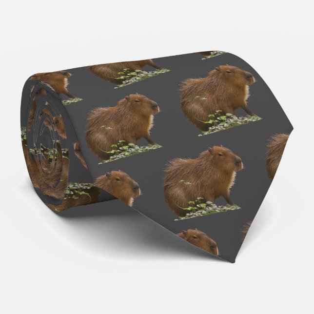 Gravata Capybara Neck Tie (Rolled)