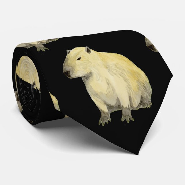 Gravata Capybara Neck Tie (Rolled)