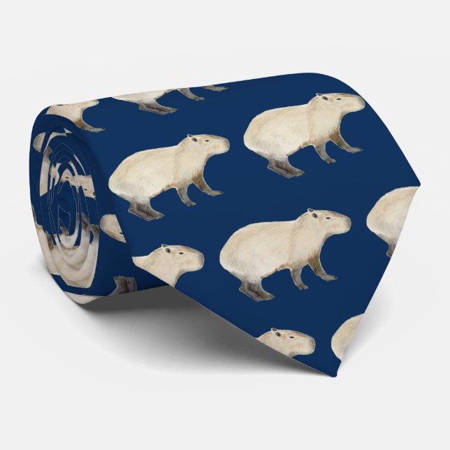 Gravata Capybara Neck Tie (Rolled)