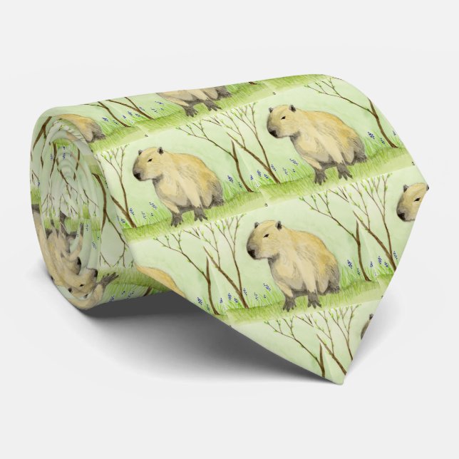 Gravata Capybara Neck Tie (Rolled)