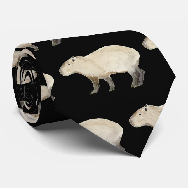 Gravata Capybara Neck Tie (Rolled)