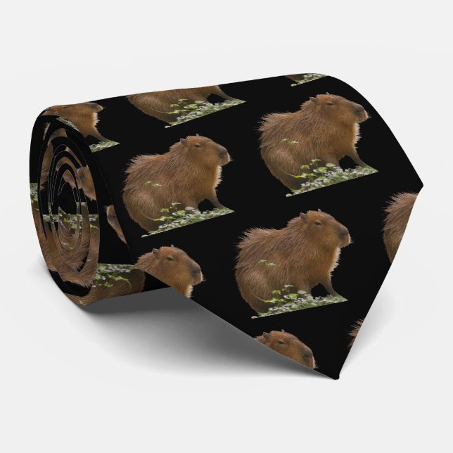 Gravata Capybara Neck Tie (Rolled)