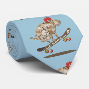Gravata Capybara Skateboard ollie