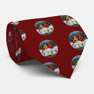 Gravata Cardinhos e Luzes de Natal