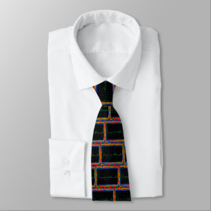 Gravata Cardiologia EKG AV Block Necktie 2 Design único