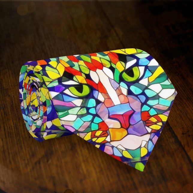 Gravata Carnaval Gato Artístico Rosto Festa (Criador carregado)